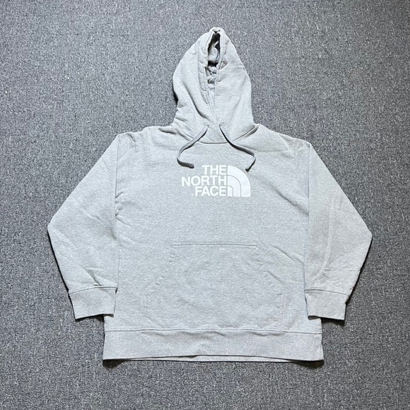 The North Face Other - The North Face Hoodie XL Gray Pullover Logo Graphic Fleece Sweatshirt Mens